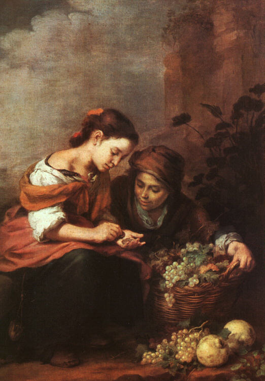 Girls Selling Fruit